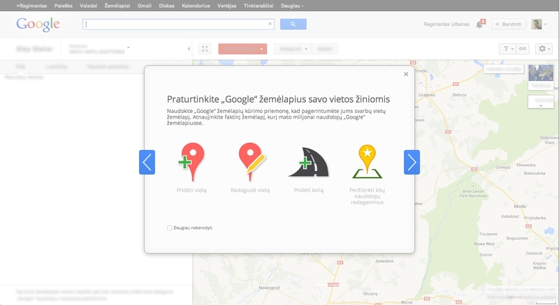 Lietuvoje debiutavo „Google Map Maker“