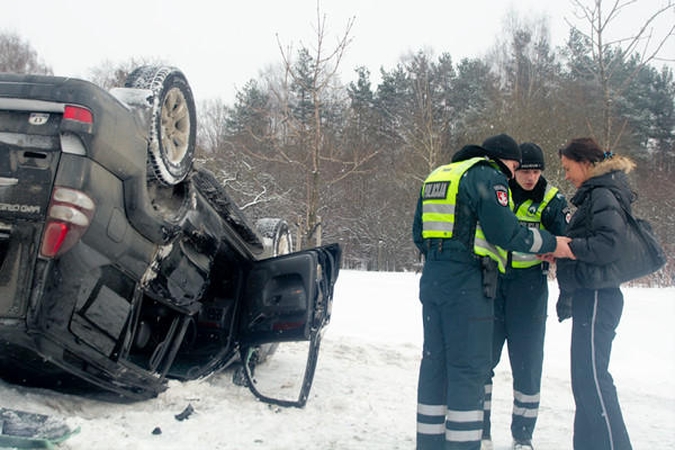 Vilniuje per avarijas nukentėjo dvi moterys
