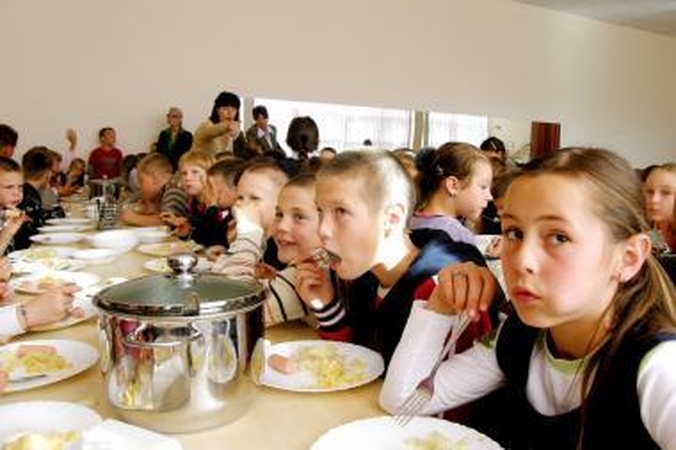 Mokykloje – garuose troškinta žuvis, namie – modifikuotame aliejuje keptas kotletas?