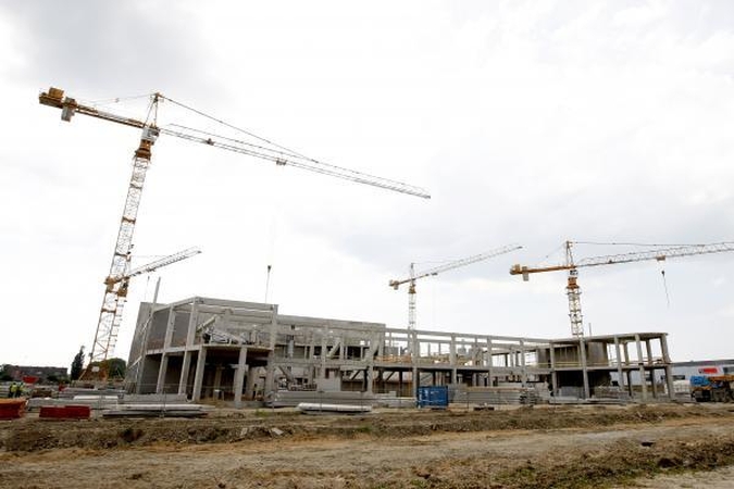 Klaipėdos meras arenos statybininkams davė pylos