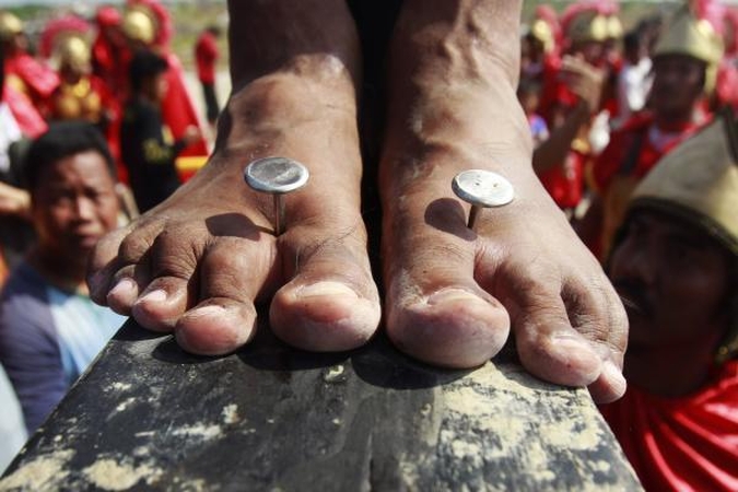 Pietų Korėjoje rastas savižudis imitavo Jėzaus Kristaus mirtį